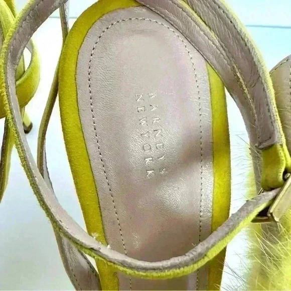 Barneys New York Yellow Leather Sandals size 42 - Picture 15 of 17